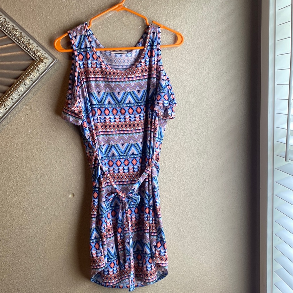 Open shoulder dress